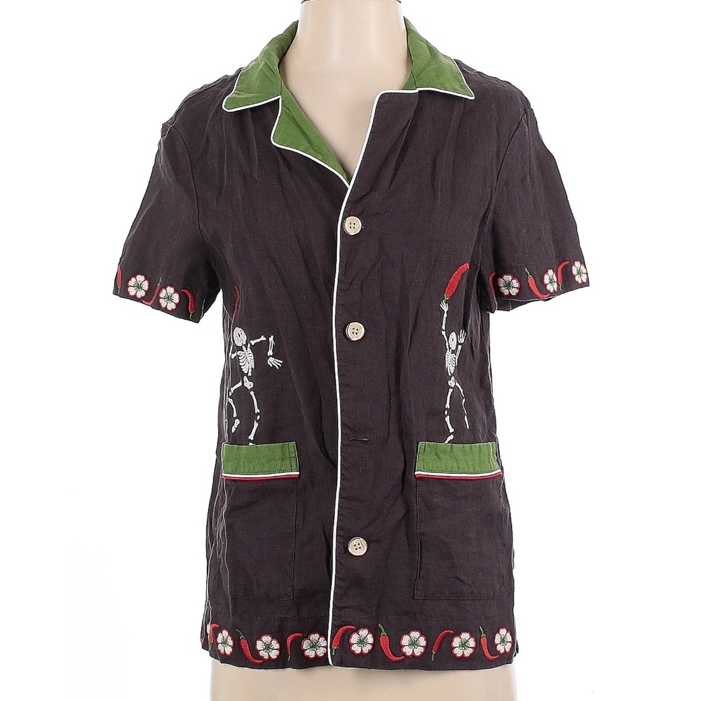 Tombolo Picante Dancing Skeleton Top. XS Shirt.